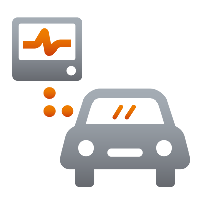 An icon representing recalibrating windshield sensors.